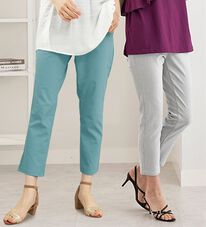 BELLUNA（ベルーナ）の「サラリ裏メッシュ！美脚ストレッチアンクルパンツ（フルレングスパンツ）」