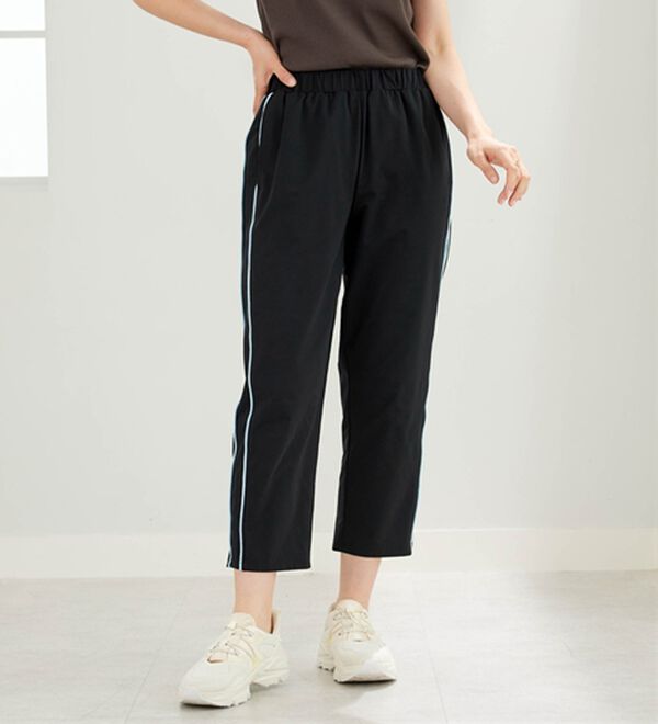 BELLUNA（ベルーナ）の「＜ＥＬＬＥ　Ａｃｔｉｖｅ＞綿タッチ素材クロップド丈ジャージパンツ（その他パンツ）」｜詳細画像