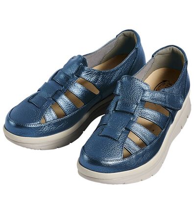 「エアーラン　本革サンダル風シューズ（フラットシューズ）」