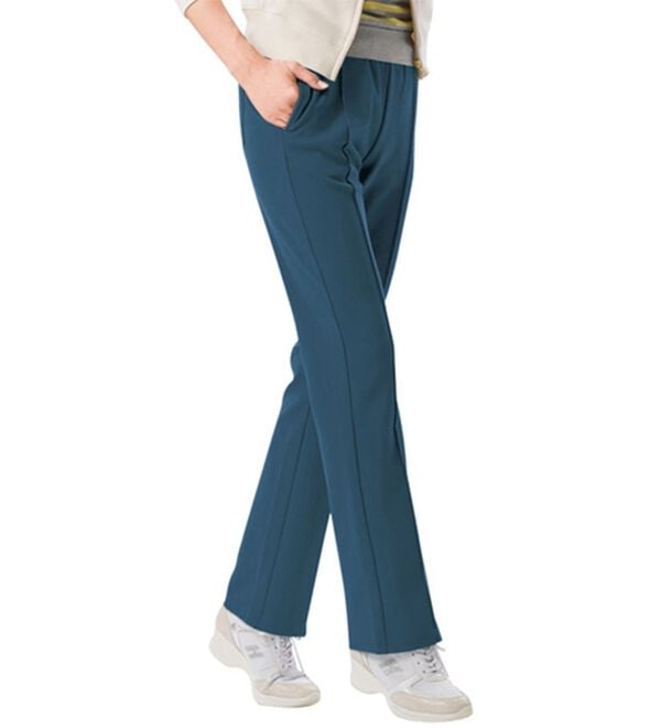 ルフラン（ルフラン）の「優しい肌心地！ラク美パンツ（フルレングスパンツ）」｜ブルーグレー