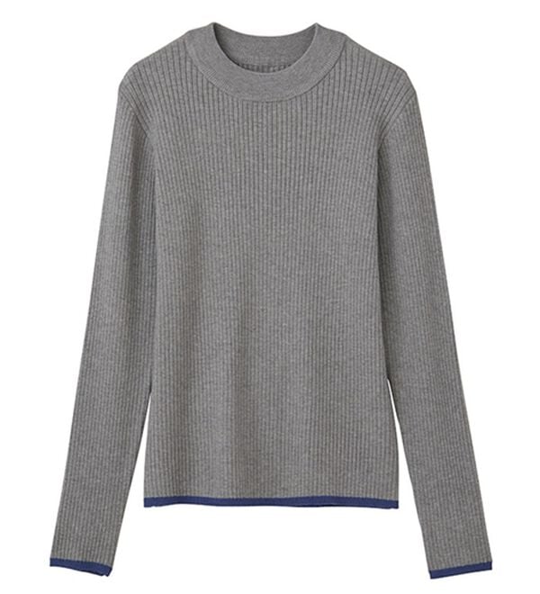 GeeRA（ジーラ）の「袖口ボタン配色ハイネックリブニット（ニット・セーター）」｜詳細画像