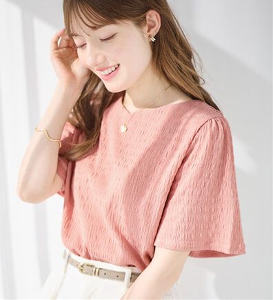 alotta（アロッタ）の「ぽこぽこ映え！フレア袖トップス（カットソー）」