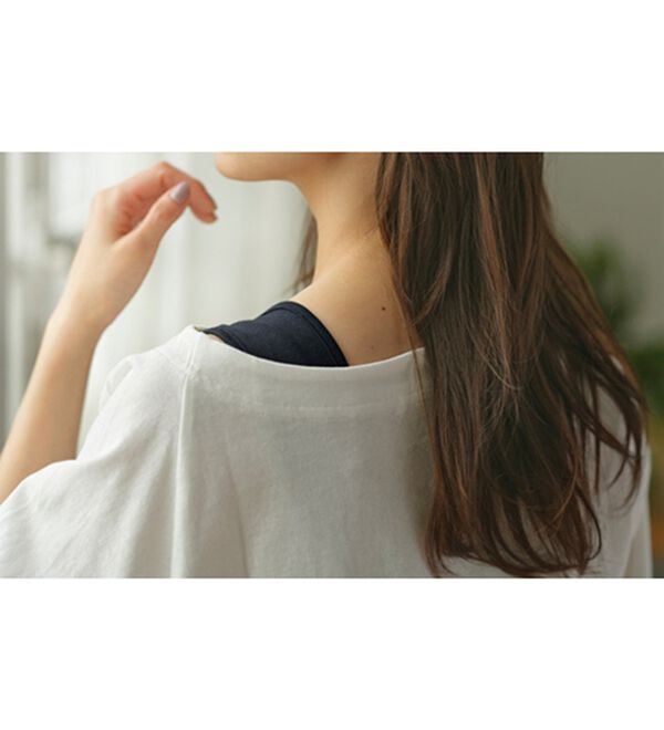 YU'NOW（ユナウ）の「【抗菌防臭】【吸水速乾】ブラ紐隠しの優秀プリーツワンピース（肌着・インナーウェア）」｜詳細画像