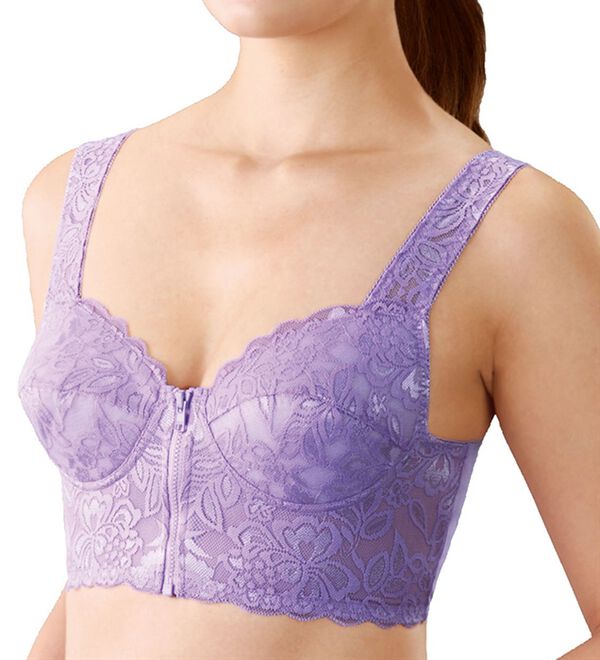 「【３色組】ＮＥＷ背筋きれい綿混前開きブラ（ブラジャー）」｜詳細画像