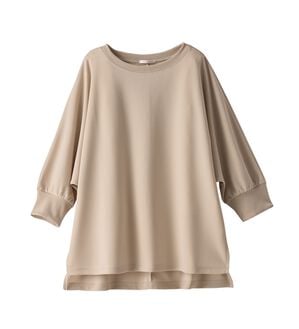 BELLUNA（ベルーナ）の「リブ切替ドルマンデザインプルオーバー（カットソー）」｜アイボリー