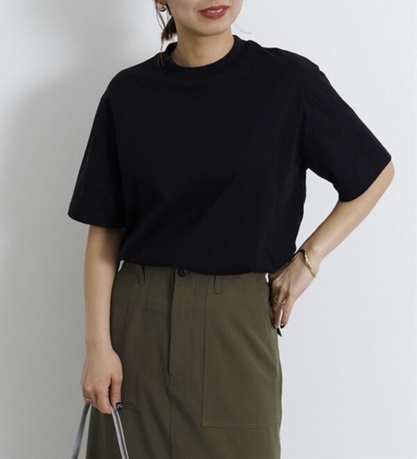 BELLUNA（ベルーナ）の「【選べる袖丈】＜エアリーアイスコットン＞オーバーサイズＴシャツ（カットソー）」｜詳細画像