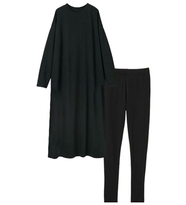 RANAN（ラナン）の「【レギンス付】＜ＢＣ＞綿１００％オーバーシルエットワンピース（その他ワンピース）」｜詳細画像