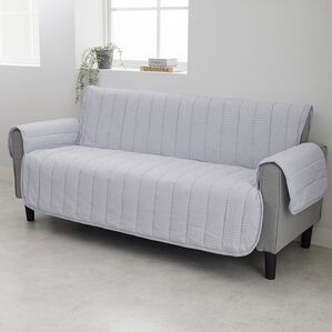 iellio（イエリオ）の「さらっと気持ちいいサッカー素材のソファカバー＜滑り止め加工・肘掛け調節可能・ソファーカバー＞（ソファーカバー）」｜詳細画像