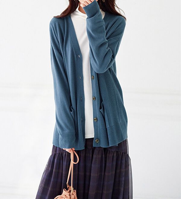 BELLUNA（ベルーナ）の「もちもちカシミヤタッチニットカーディガン（ニットカーディガン）」｜詳細画像