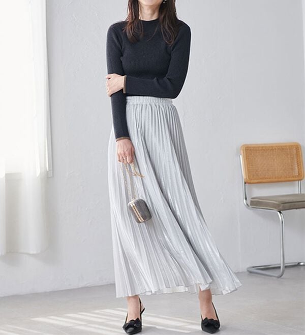 RANAN（ラナン）の「もちもちリブパイピングハイネックニット（ニット・セーター）」｜詳細画像