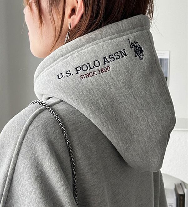 GeeRA（ジーラ）の「【U.S. POLO ASSN.】選べる２丈！フード刺繍裏起毛パーカー（パーカー）」｜詳細画像
