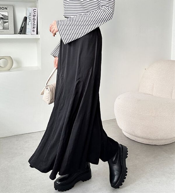 GeeRA（ジーラ）の「切替フレアーロングスカート（ロングスカート）」｜詳細画像