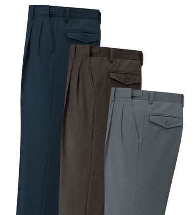 「裾上げ済裏起毛アジャスター付スラックス（メンズスラックス）」