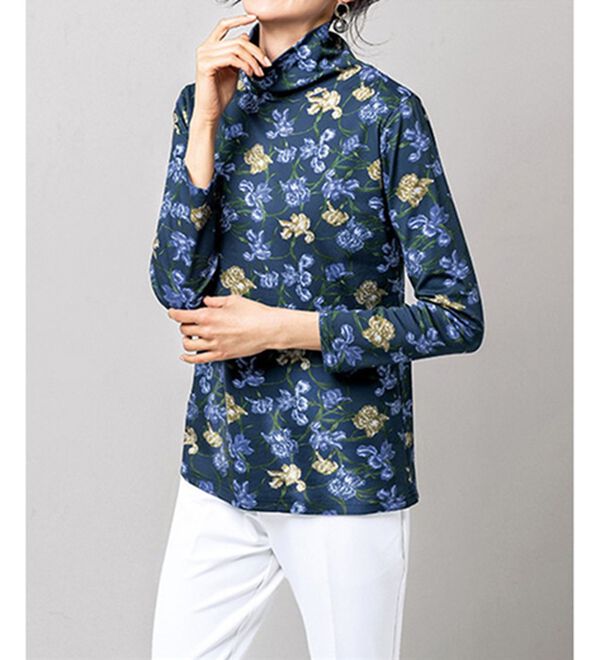 VINNO（ヴィノ）の「＜ＭＵＬＨＯＵＳＥ＞超長綿プリントプルオーバー（カットソー）」｜詳細画像