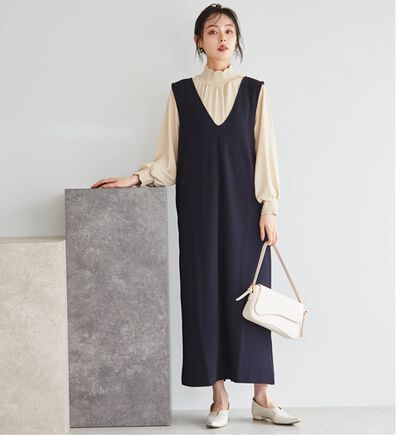 RANAN（ラナン）の「【選べる2丈】細見えが叶うジャンパースカート（ジャンパースカート）」