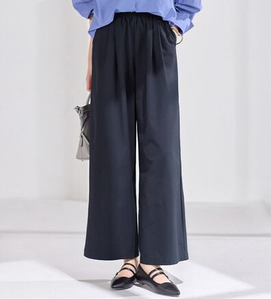 Viola e Viola（ヴィオラ エ ヴィオラ）の「涼しい履き心地！サッカーワイドパンツ（ワイドパンツ・ガウチョ）」