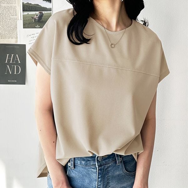 GeeRA（ジーラ）の「前後２ＷＡＹハーフジップＴブラウス（ブラウス）」｜詳細画像