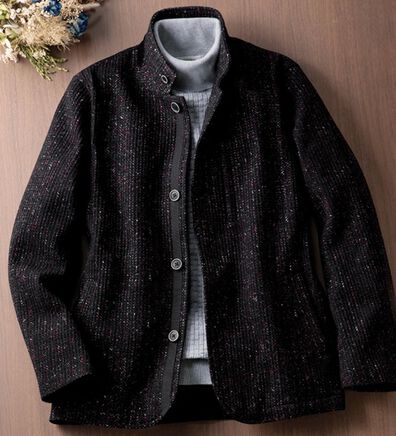 「季節の変わりめツイード調ジャケット（メンズジャケット）」