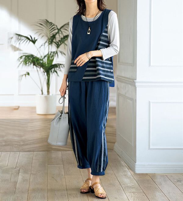 ルフラン（ルフラン）の「さらり涼やか大人のセットアップ＜オリアス＞（セットアップ）」｜詳細画像