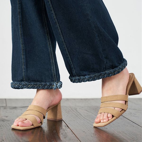 RANAN（ラナン）の「裾デザインデニム（フルレングスパンツ）」｜詳細画像