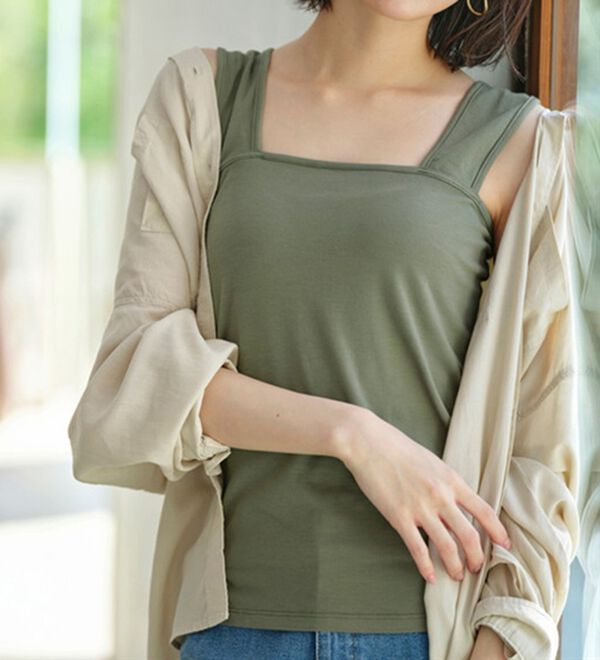 YU'NOW（ユナウ）の「【抗菌防臭】【吸水速乾】ブラ紐隠しの優秀インナー（肌着・インナーウェア）」｜詳細画像