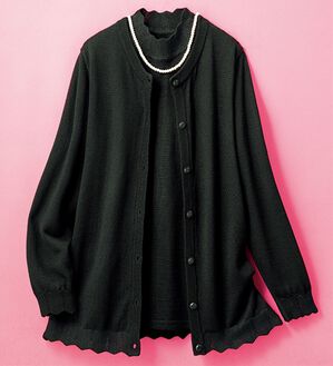 ルフラン（ルフラン）の「礼装用　濃黒ニットアンサンブル（アンサンブル）」｜1