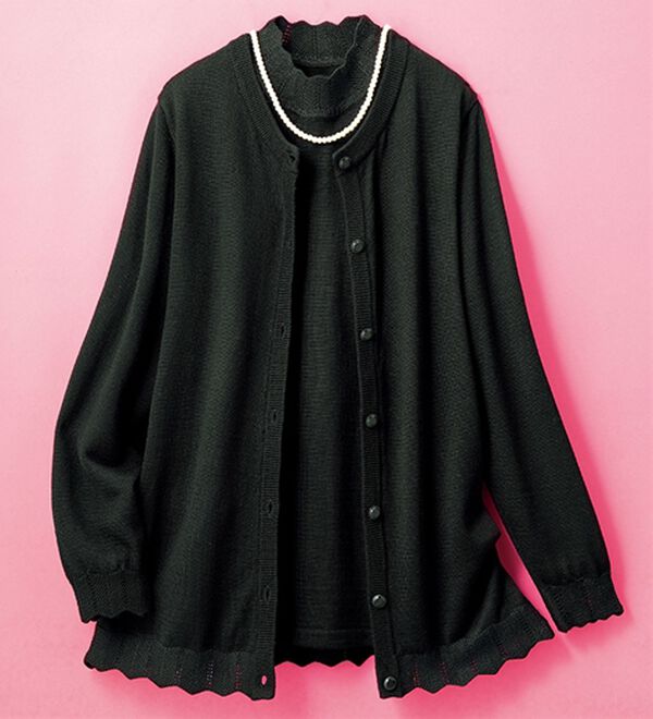 ルフラン（ルフラン）の「礼装用　濃黒ニットアンサンブル（アンサンブル）」｜1