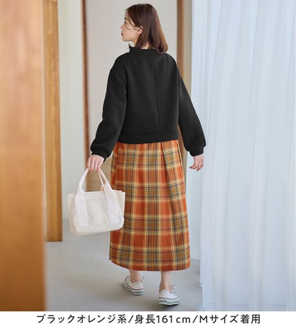 Viola e Viola（ヴィオラ エ ヴィオラ）の「楽ちんコーデドッキングワンピ（ドッキングワンピース）」｜詳細画像