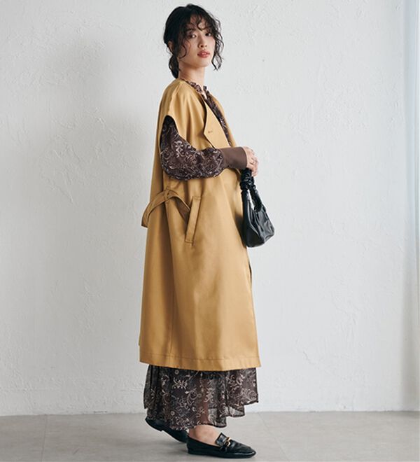 RANAN（ラナン）の「【2点セット】マルチウェイレイヤードコート（ロングコート）」｜詳細画像