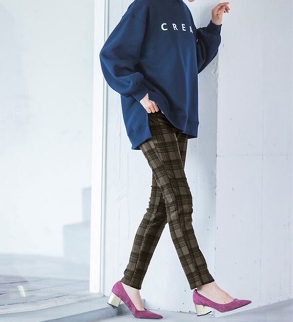 ＋10度素材！蓄熱保温裏起毛ストレッチスリムパンツ - ベルーナ【公式】