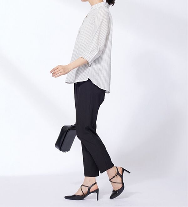 BELLUNA（ベルーナ）の「スキッパー衿ぽこぽこ素材ブラウス（ブラウス）」｜詳細画像