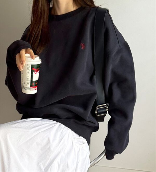 GeeRA（ジーラ）の「【U.S. POLO ASSN.】表ピーチ裏起毛スウェット（トレーナー・スウェット）」｜詳細画像