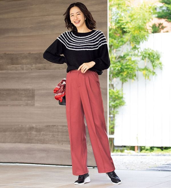 ルフラン（ルフラン）の「こ綺麗でこなれたウールライクパンツ（フルレングスパンツ）」｜詳細画像