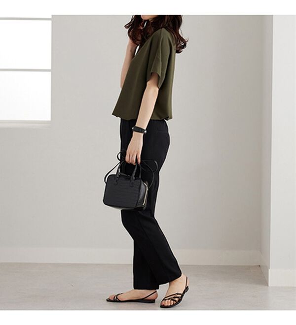 BELLUNA（ベルーナ）の「冷感キレイ見え！美脚テーパードパンツ（テーパードパンツ）」｜詳細画像