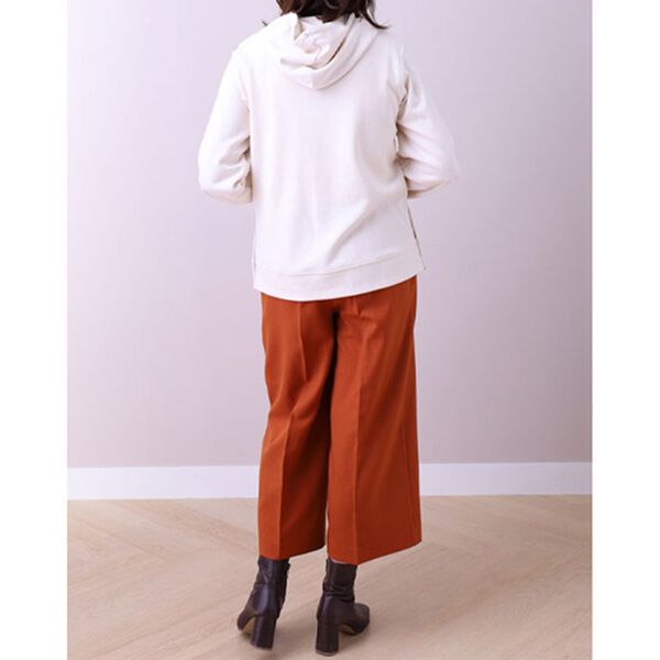 BELLUNA（ベルーナ）の「ウーリッシュ素材釦使いワイドパンツ（ワイドパンツ・ガウチョ）」｜詳細画像