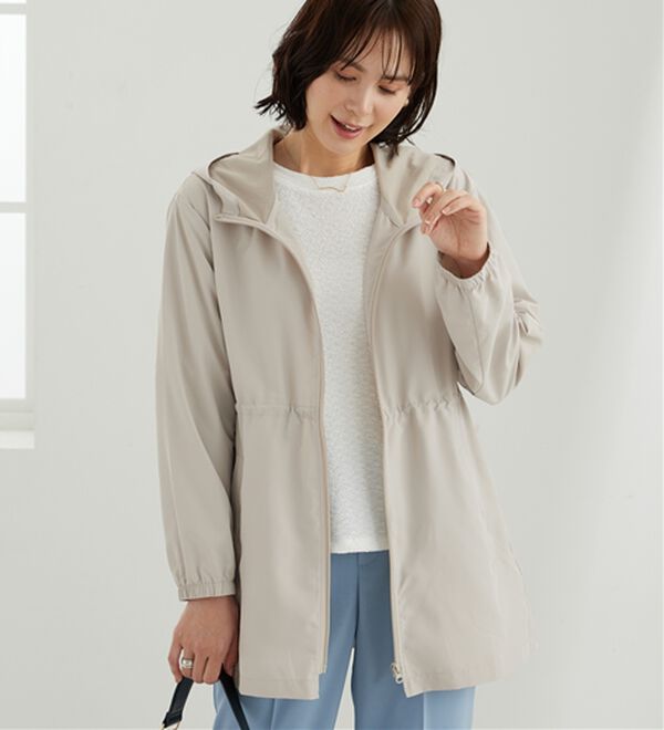BELLUNA（ベルーナ）の「はっ水加工ドロスト使い軽量パーカー（その他ジャケット）」｜詳細画像