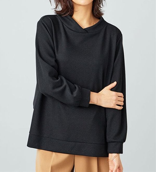 BELLUNA（ベルーナ）の「ラメ調バックフレアー切替プルオーバー（カットソー）」｜詳細画像