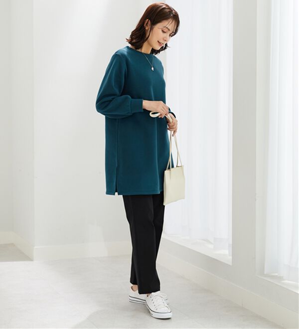 BELLUNA（ベルーナ）の「ふんわり素材軽ぽかチュニックワンピ―ス（チュニックワンピース）」｜詳細画像