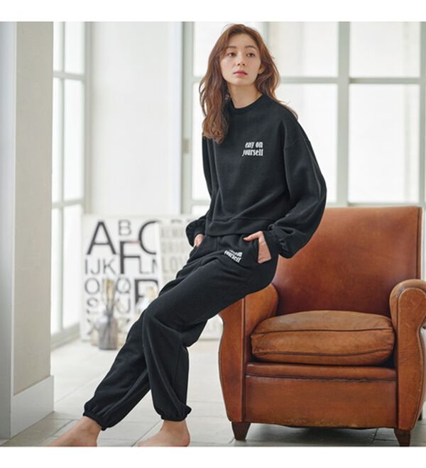 「裏起毛スウェットセットアップ（パジャマ・ルームウェア）」｜詳細画像