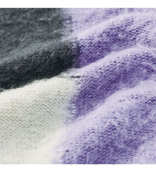 RANAN（ラナン）の「カラーブロッキングニットプルオーバー（ニット・セーター）」｜詳細画像