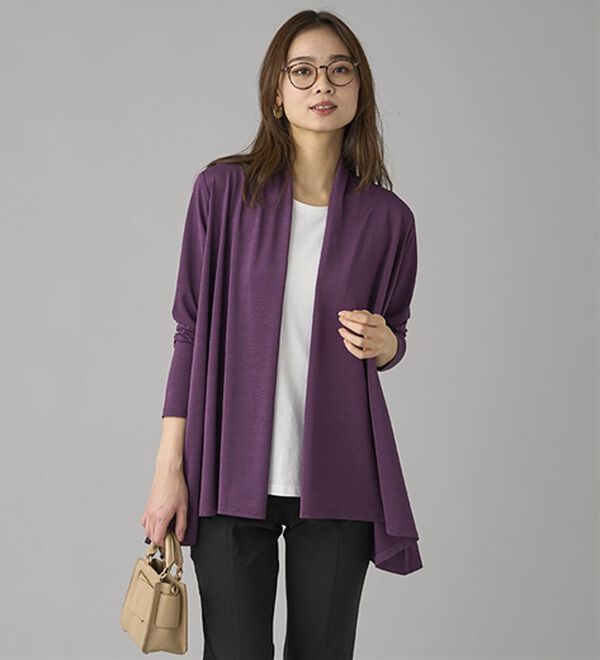 BELLUNA（ベルーナ）の「＜クールスラブ＞ドレープカーディガン（その他カーディガン）」｜詳細画像