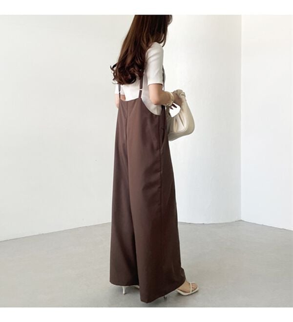 GeeRA（ジーラ）の「サロペットワイドパンツ（オールインワン）」｜詳細画像