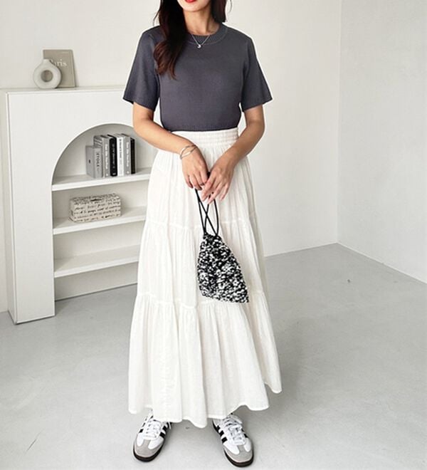 GeeRA（ジーラ）の「編地切替ニットトップス（ニット・セーター）」｜詳細画像