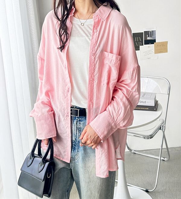 GeeRA（ジーラ）の「アソート柄オーバーサイズシャツ（シャツ）」｜詳細画像