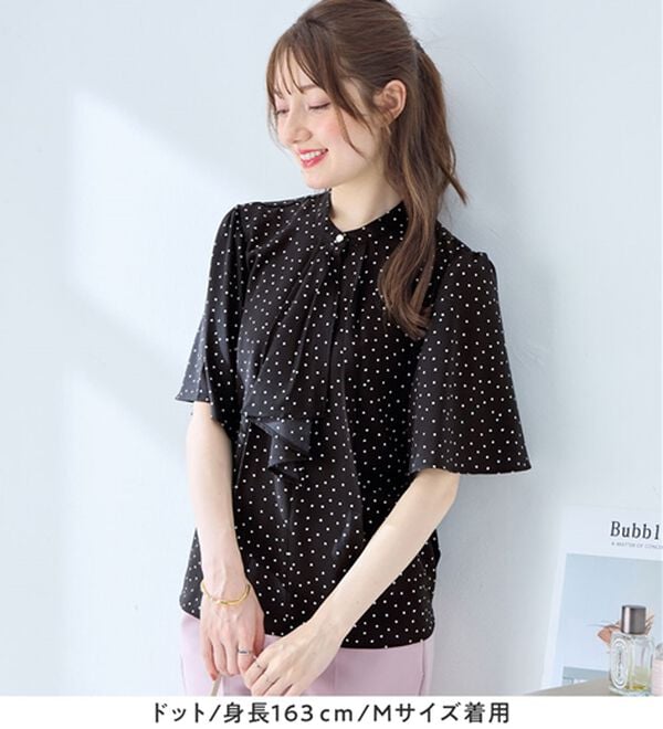 alotta（アロッタ）の「大人上品スカーフタイブラウス（ブラウス）」｜詳細画像