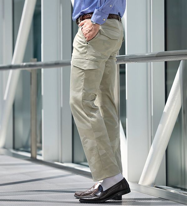 「＜コムルヴァン・オム＞５０代からの［神業］カーゴパンツ（メンズカーゴパンツ）」｜詳細画像