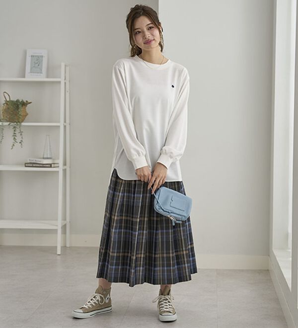 BELLUNA（ベルーナ）の「【ＰＯＬＯ　ＢＣＳ】ミニ裏毛素材デザイントップス（カットソー）」｜詳細画像