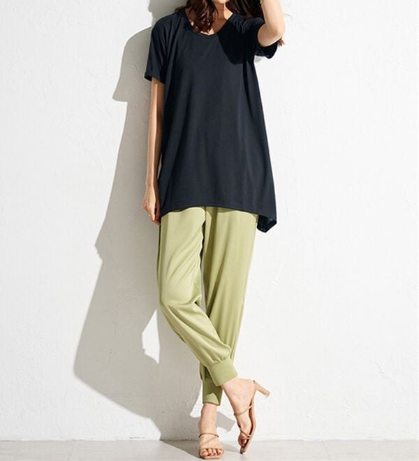 RANAN（ラナン）の「ひんやり！レディゆるシルエットＴシャツ（カットソー）」｜詳細画像