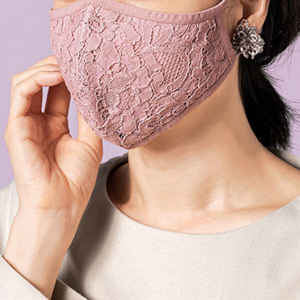 VINNO（ヴィノ）の「レース素材耳が痛くなりにくいガーゼマスク（衛生用品・マスク）」｜詳細画像