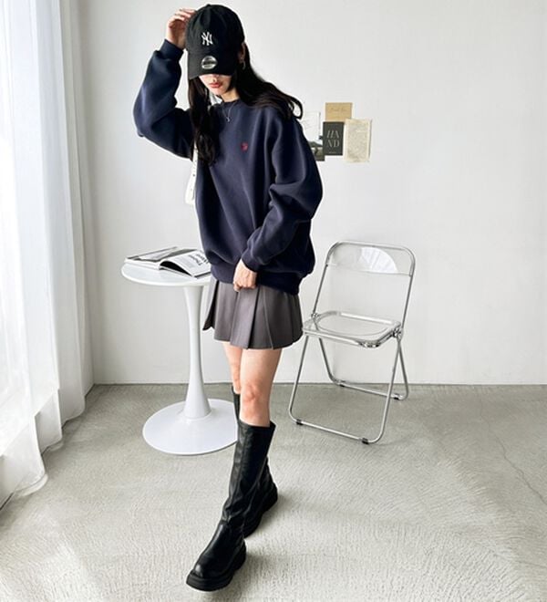 GeeRA（ジーラ）の「【U.S. POLO ASSN.】表ピーチ裏起毛スウェット（トレーナー・スウェット）」｜詳細画像